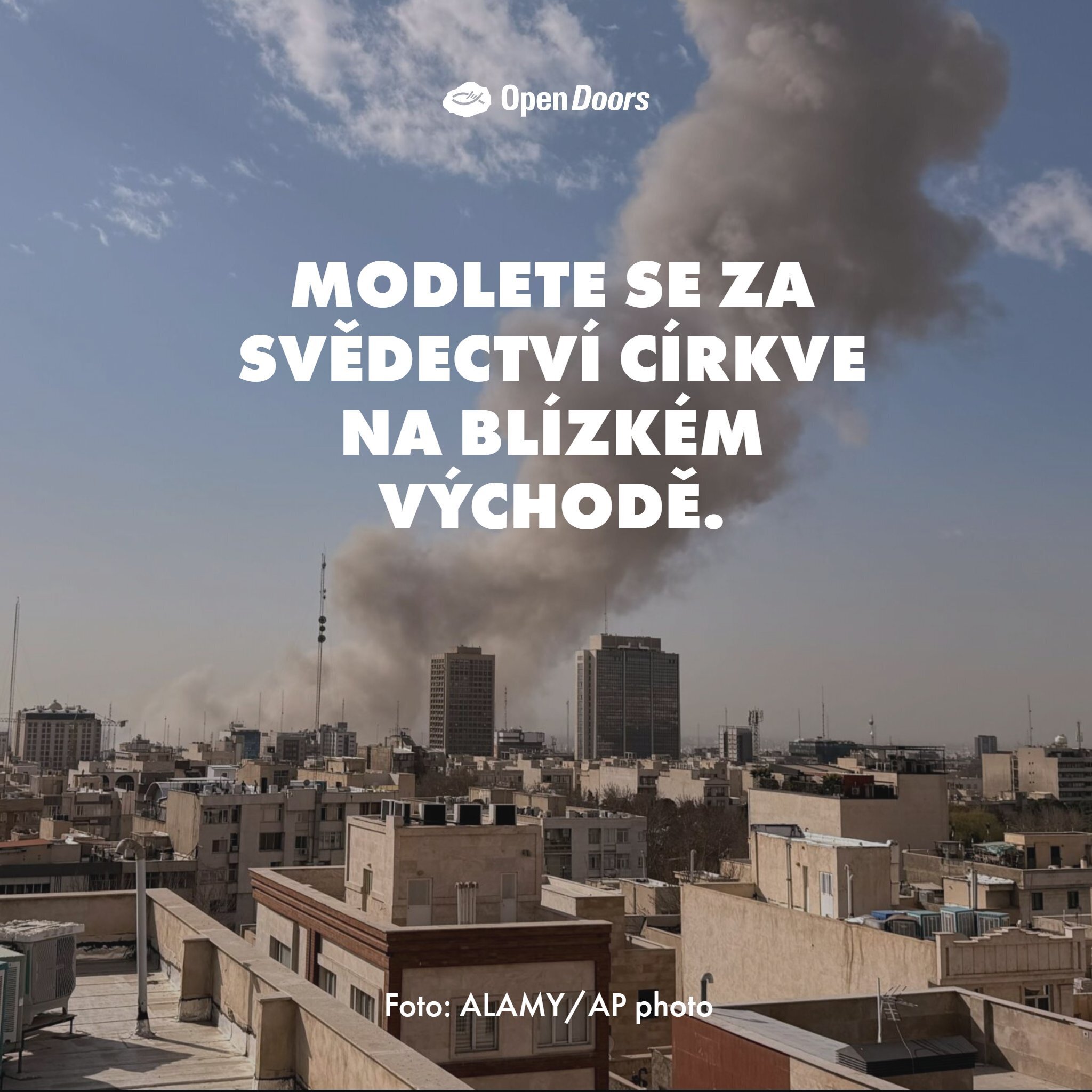 Modlete se za svědectví církve na Blízkém východě