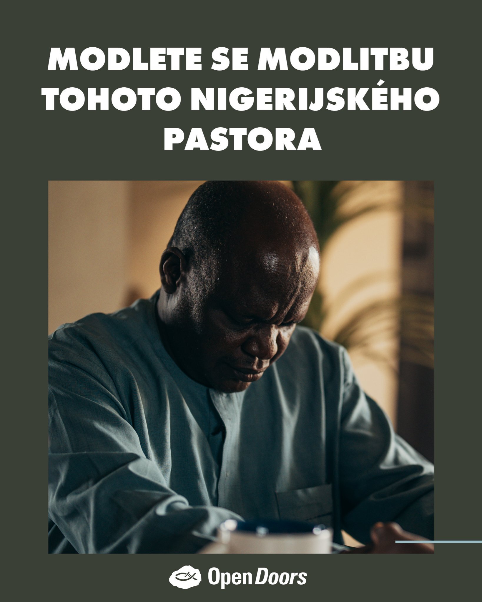 Modlitba pastora Josiaha za křesťany v subsaharské Africe