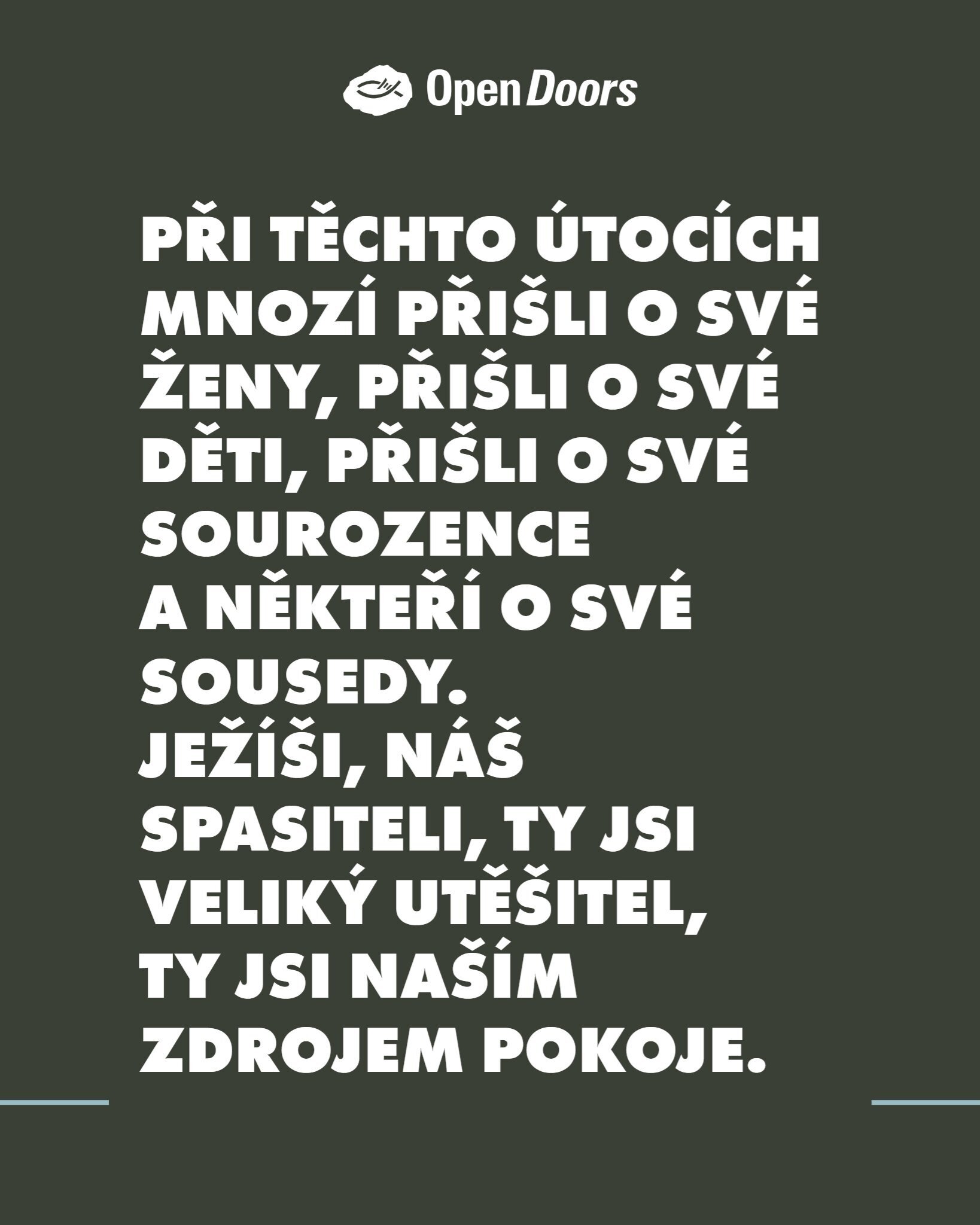 Modlitba pastora Josiaha za křesťany v subsaharské Africe