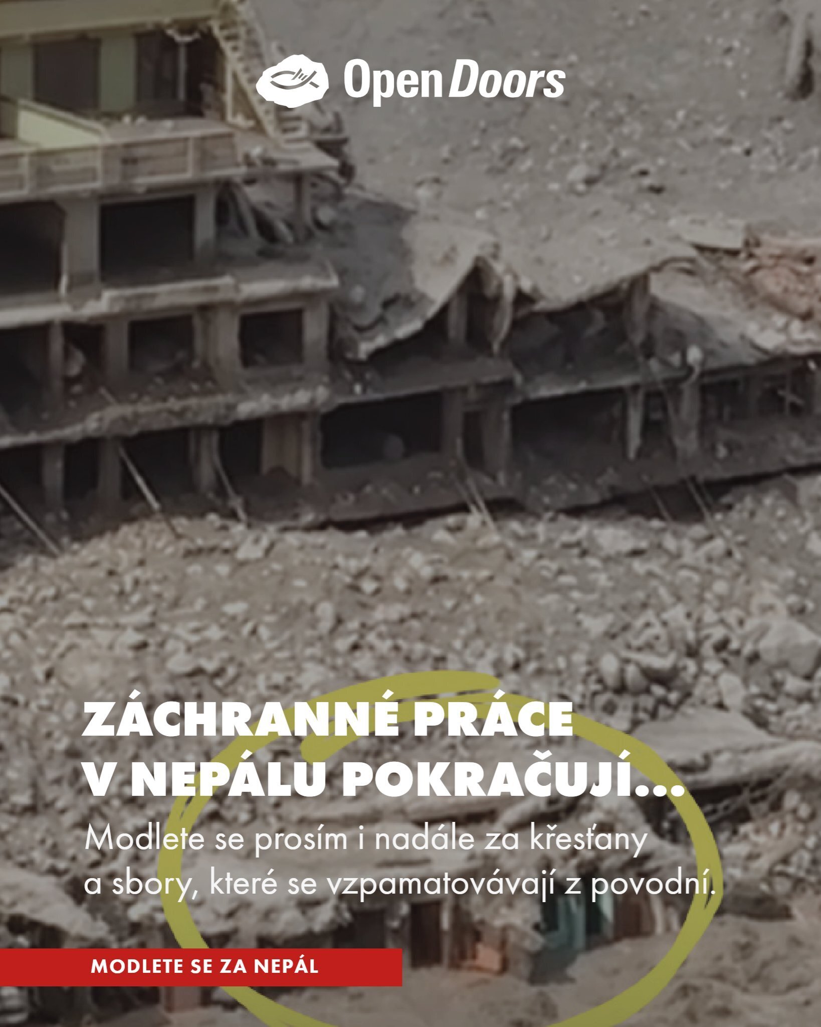 Obnova Nepálu po povodních: Přidejte se k nám v modlitbě za zasažené komunity