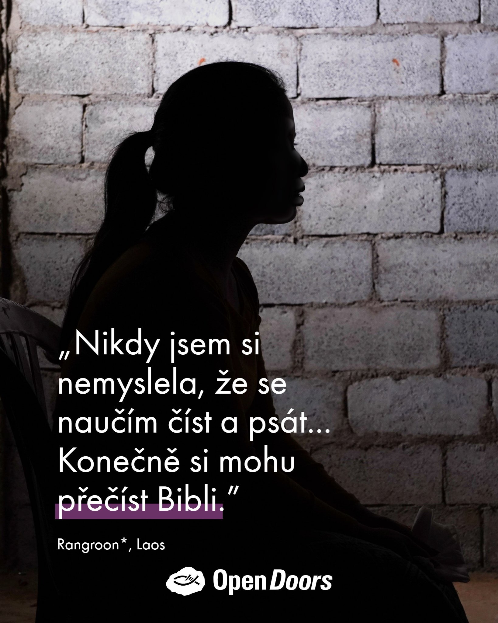 Rangroon* z Laosu se naučila číst