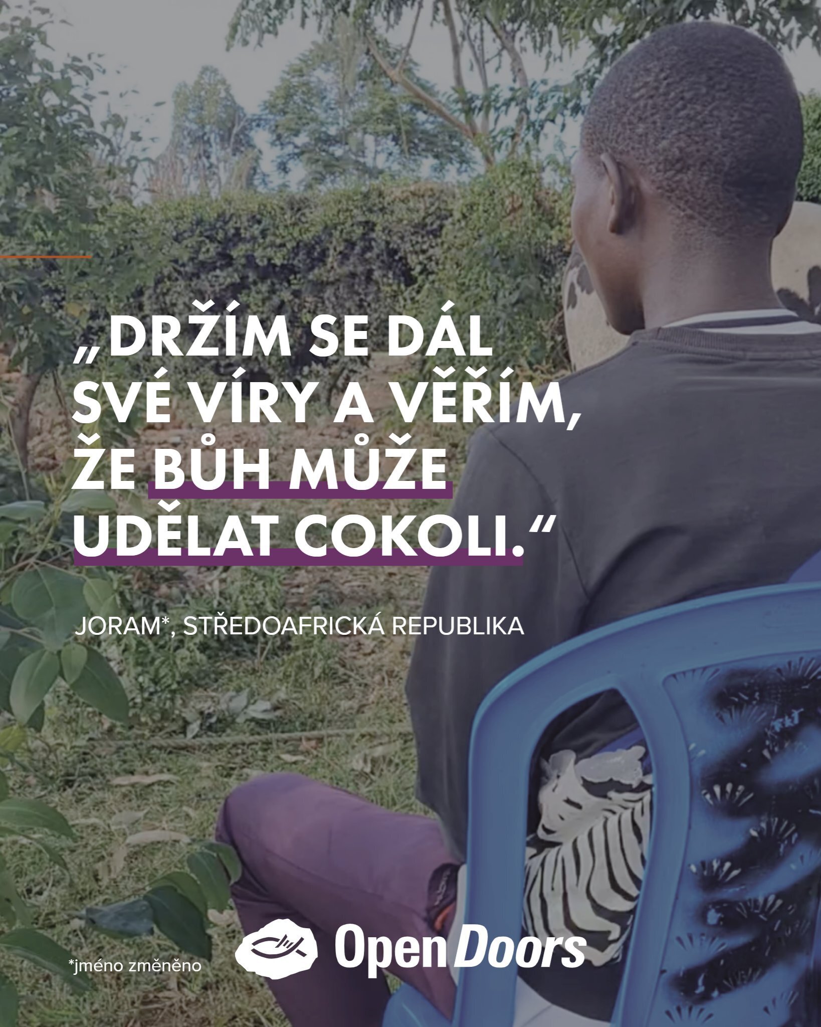Mladý křesťan ze Středoafrické republiky zůstává pevný navzdory pronásledování