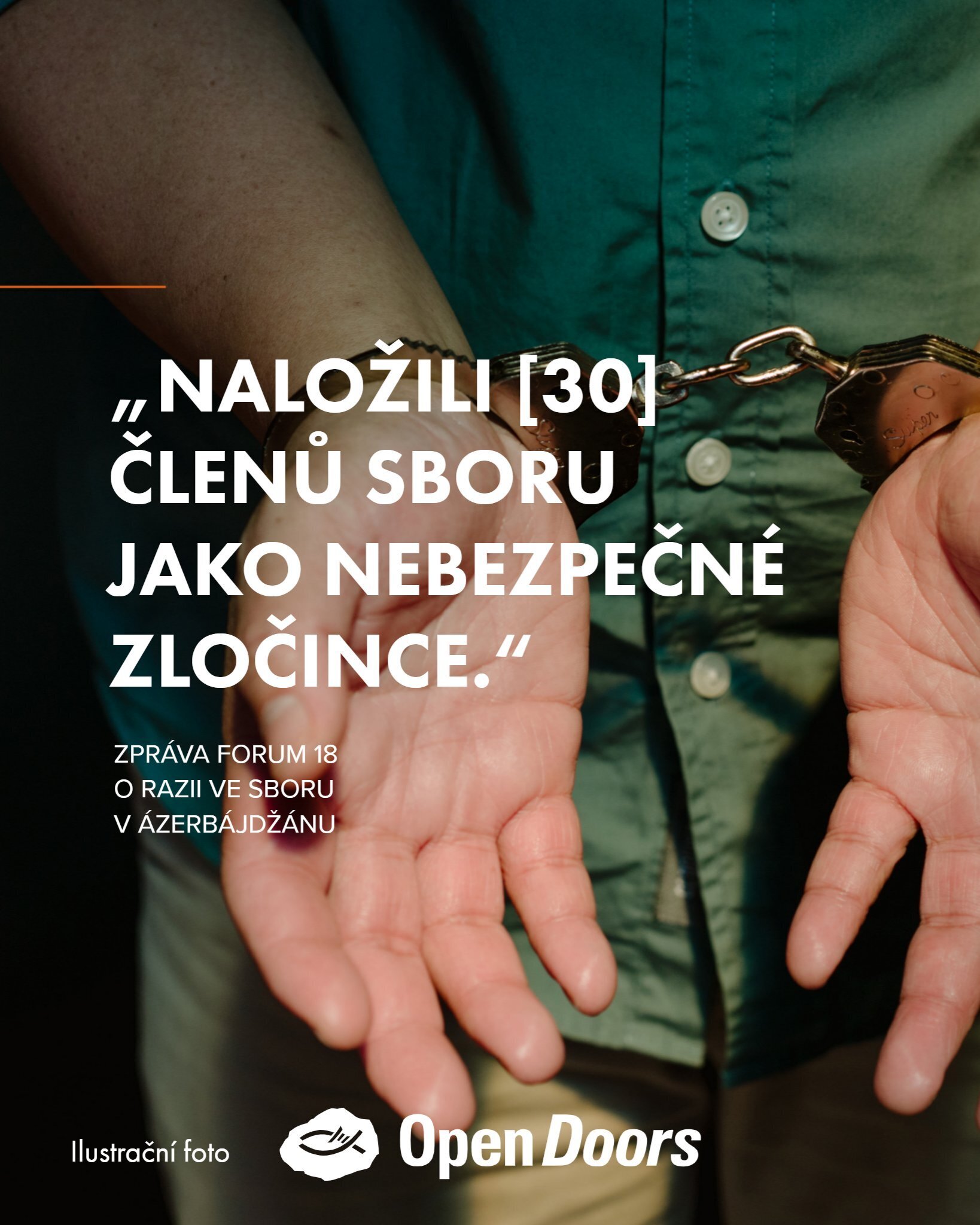 Policie provedla razii v protestantském sboru Peace v Ázerbájdžánu a zadržela 30 členů